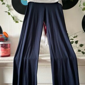 Hollister Dark Blue Wide-Leg Women's Pants